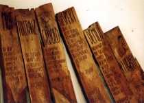 Die Stelen für den Weg Kleinliebenau Merseburg Foto unbekannt