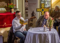 Lesung mit Thomas Nitzschke: Ich bleib lieber hier – Auf dem Jakobsweg durch Sachsen (17.03.2013) | Foto: Holger Simmat