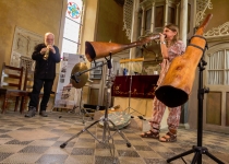 Duo Turbulatores - Konzert mit Sophransaxophon und Didgeridoo (Juli 2013) I Foto: Holger Simmat